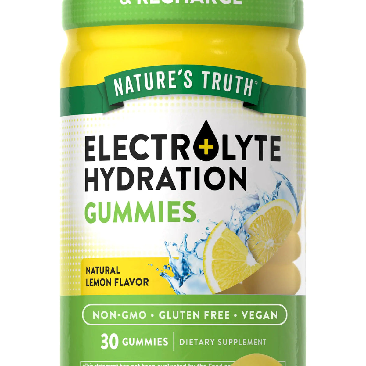 Natures Truth Electrolyte Gummies for Hydration | 30 Count | Vegan Non-GMO & Gluten Free Supplement | Lemon Flavor