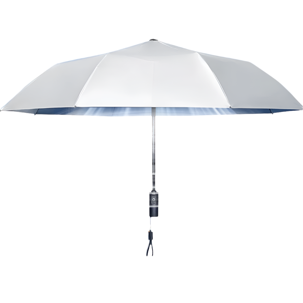 3-in-1 Misting Umbrella with Fan & UV Blocking